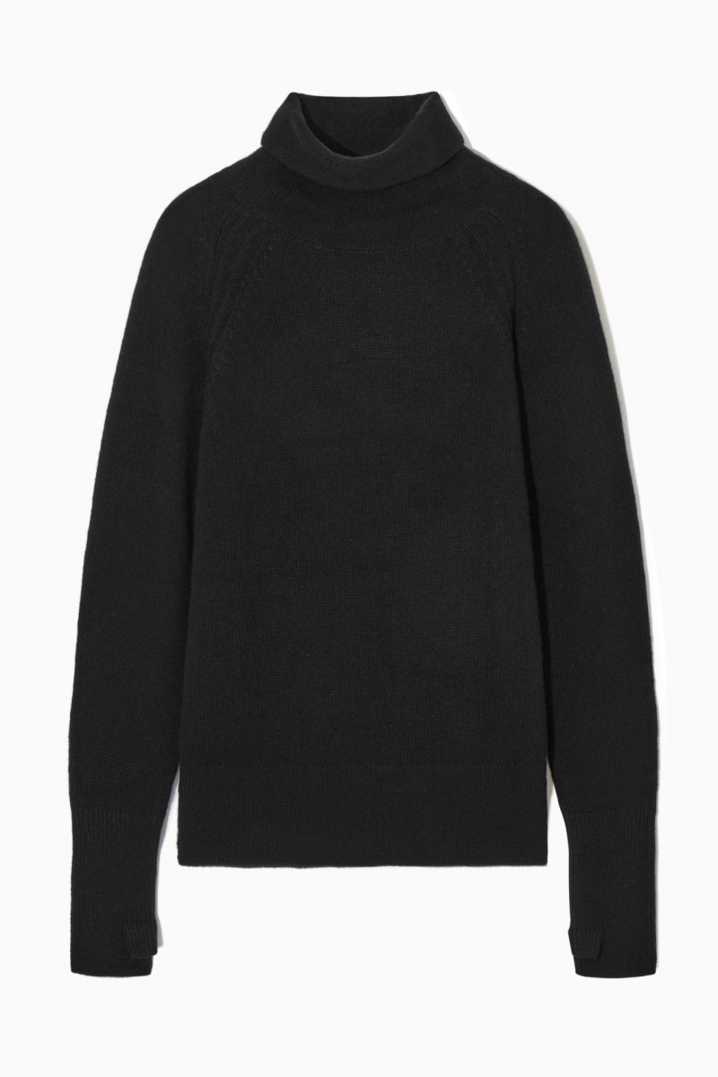 Dámské Svetry COS Pure Cashmere Turtleneck Černé | EQDA-12748