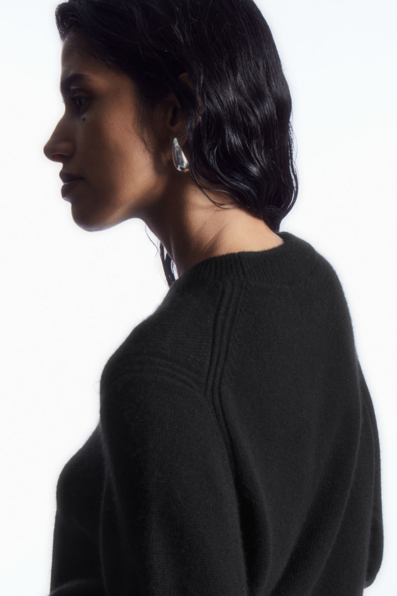 Dámské Svetry COS Pure Cashmere Černé | KLIN-25741