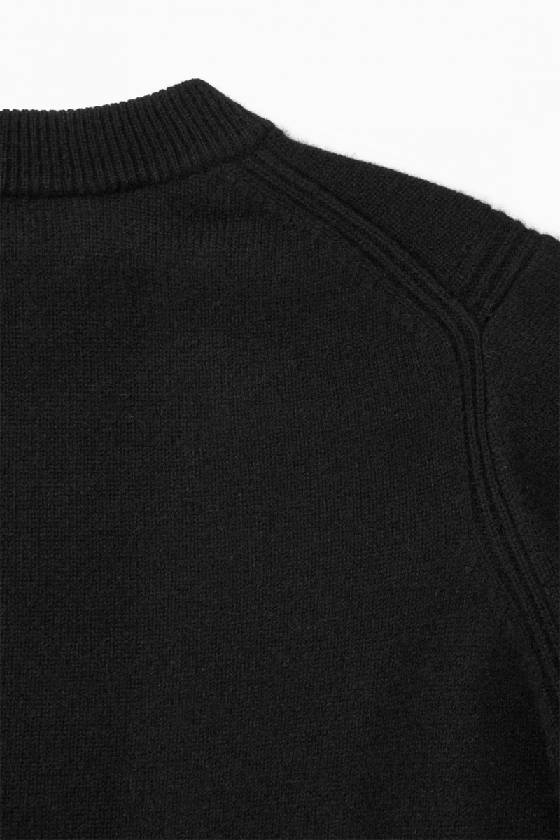 Dámské Svetry COS Pure Cashmere Černé | KLIN-25741