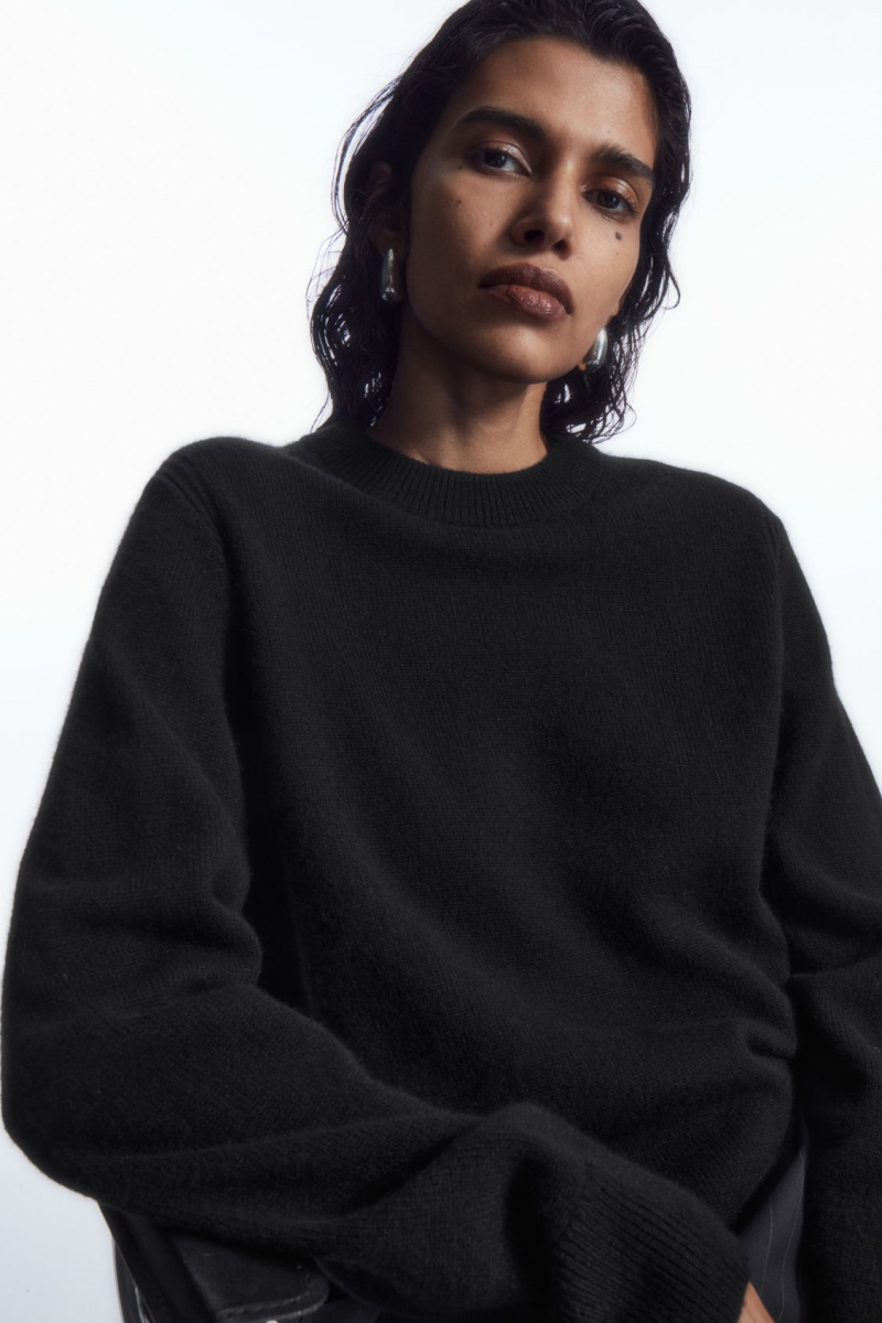 Dámské Svetry COS Pure Cashmere Černé | KLIN-25741