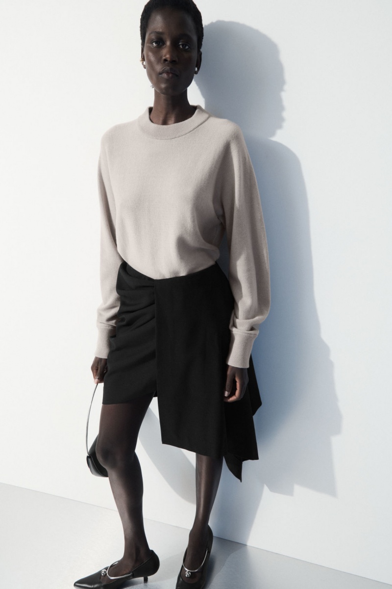 Dámské Svetry COS The Essential Cashmere Béžový | OCJX-30167