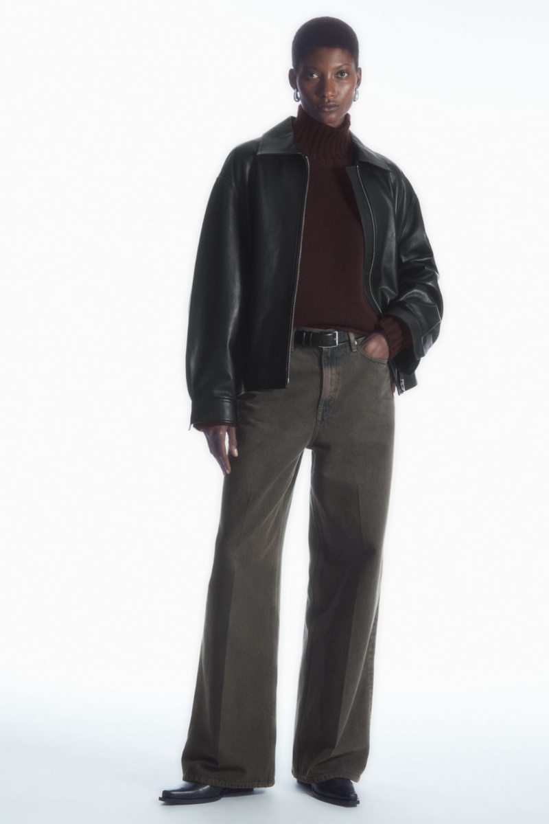 Dámské Svetry COS Tlustý Pure Cashmere Turtleneck Tmavě Hnědé | IROW-78354