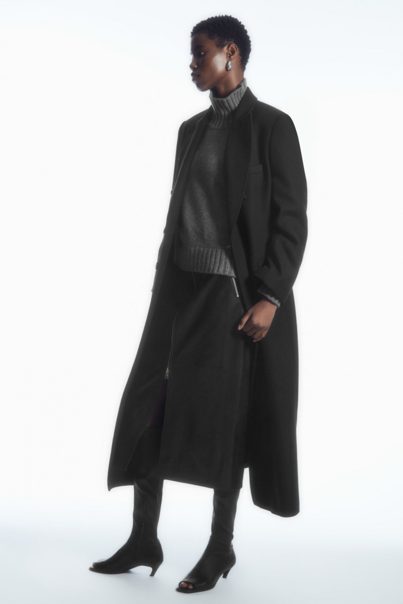 Dámské Svetry COS Tlustý Pure Cashmere Turtleneck Tmavě Šedé | HBQT-19376
