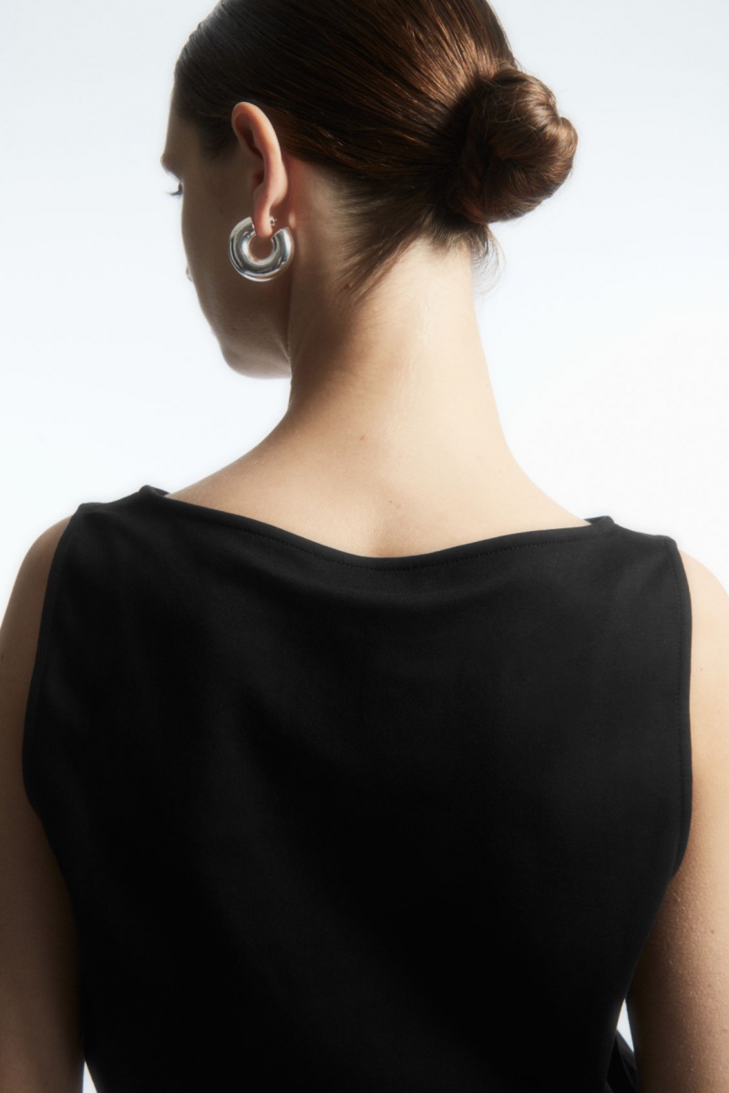 Dámské Tílko COS Lodní-Neck Černé | MDPW-74981