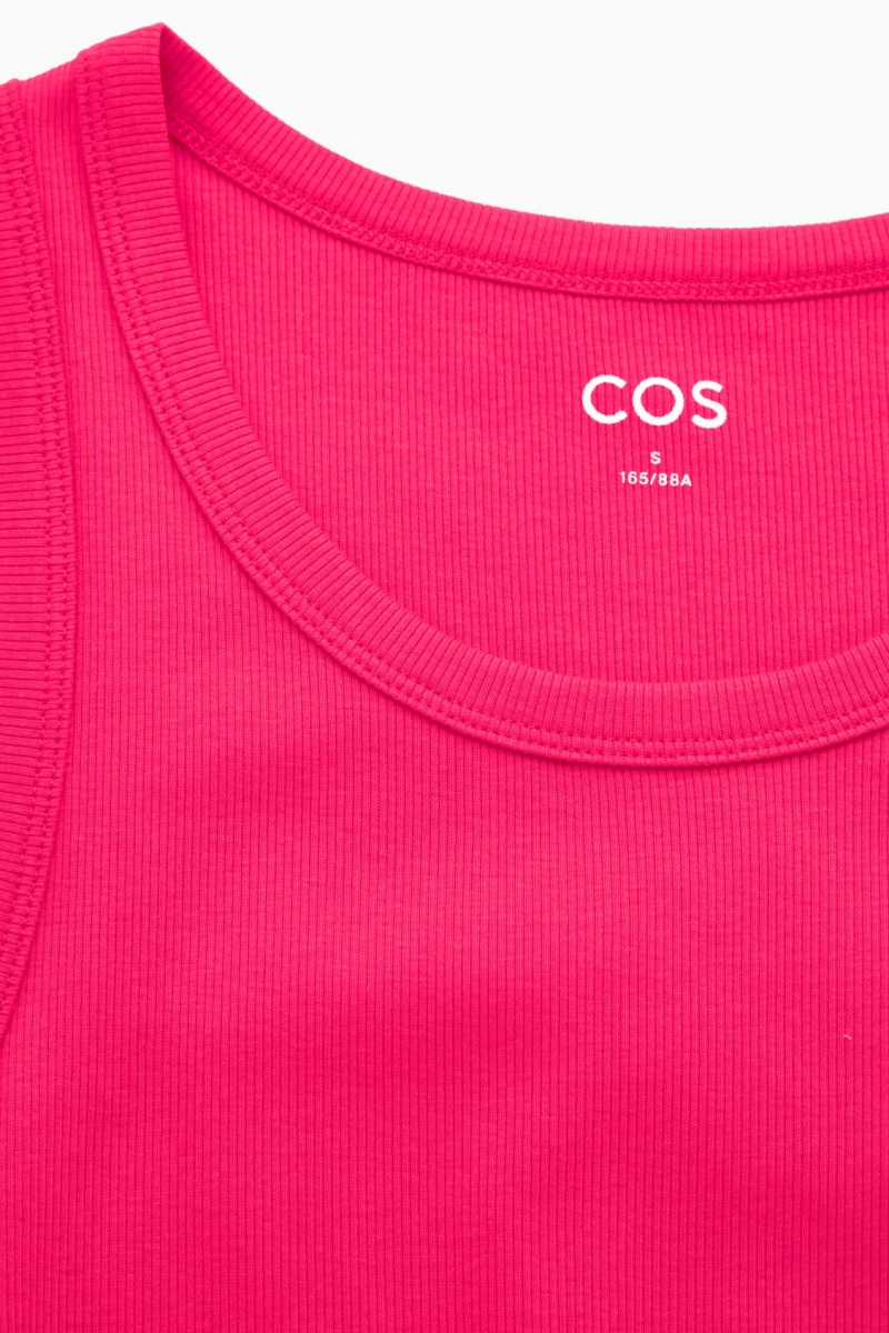 Dámské Tílko COS Žebrovaný Fuchsie Růžové | CELX-08359