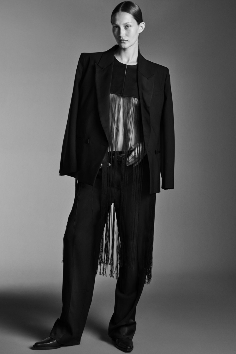 Dámské Topy COS Fringed Cape Černé | CMHW-84276