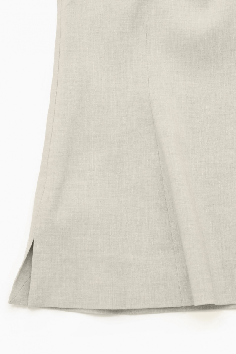Dámské Topy COS Linen Bustier Šedé | PLNO-18692