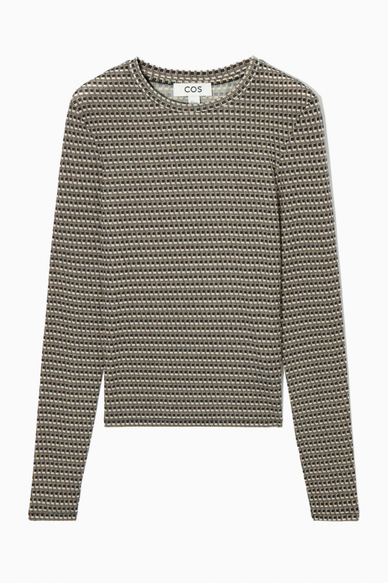 Dámské Topy COS Second-Skin Long-Sleeved Černé | ZNHR-75246
