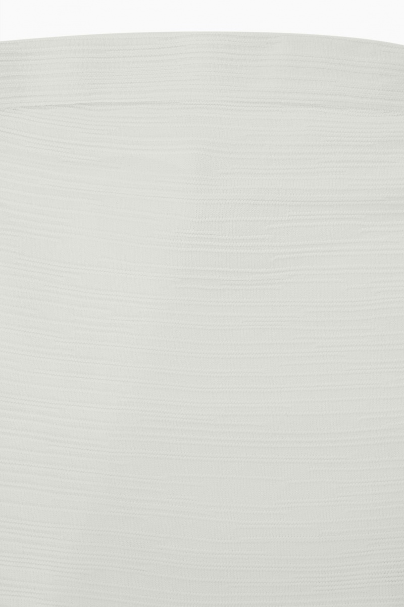 Dámské Topy COS Textured Bandeau Bílé | XZLP-76359
