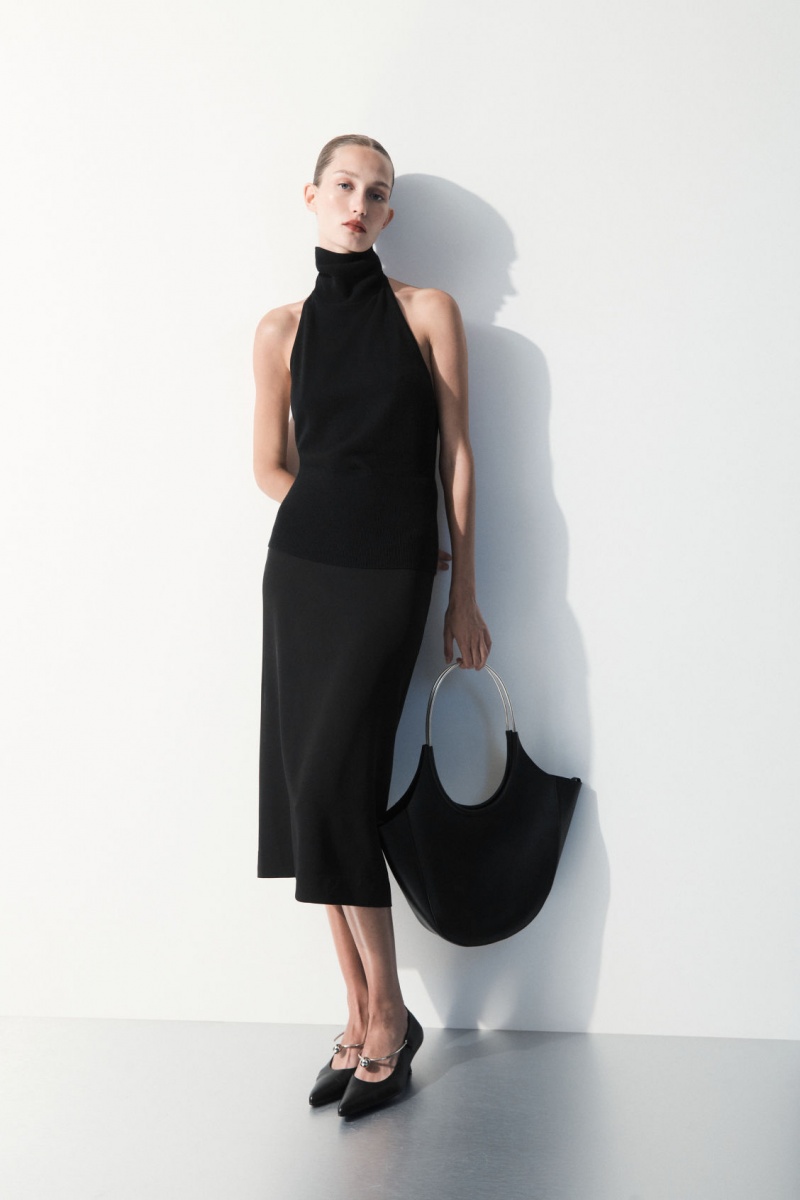 Dámské Topy COS The Backless Cashmere Černé | ILSJ-90263