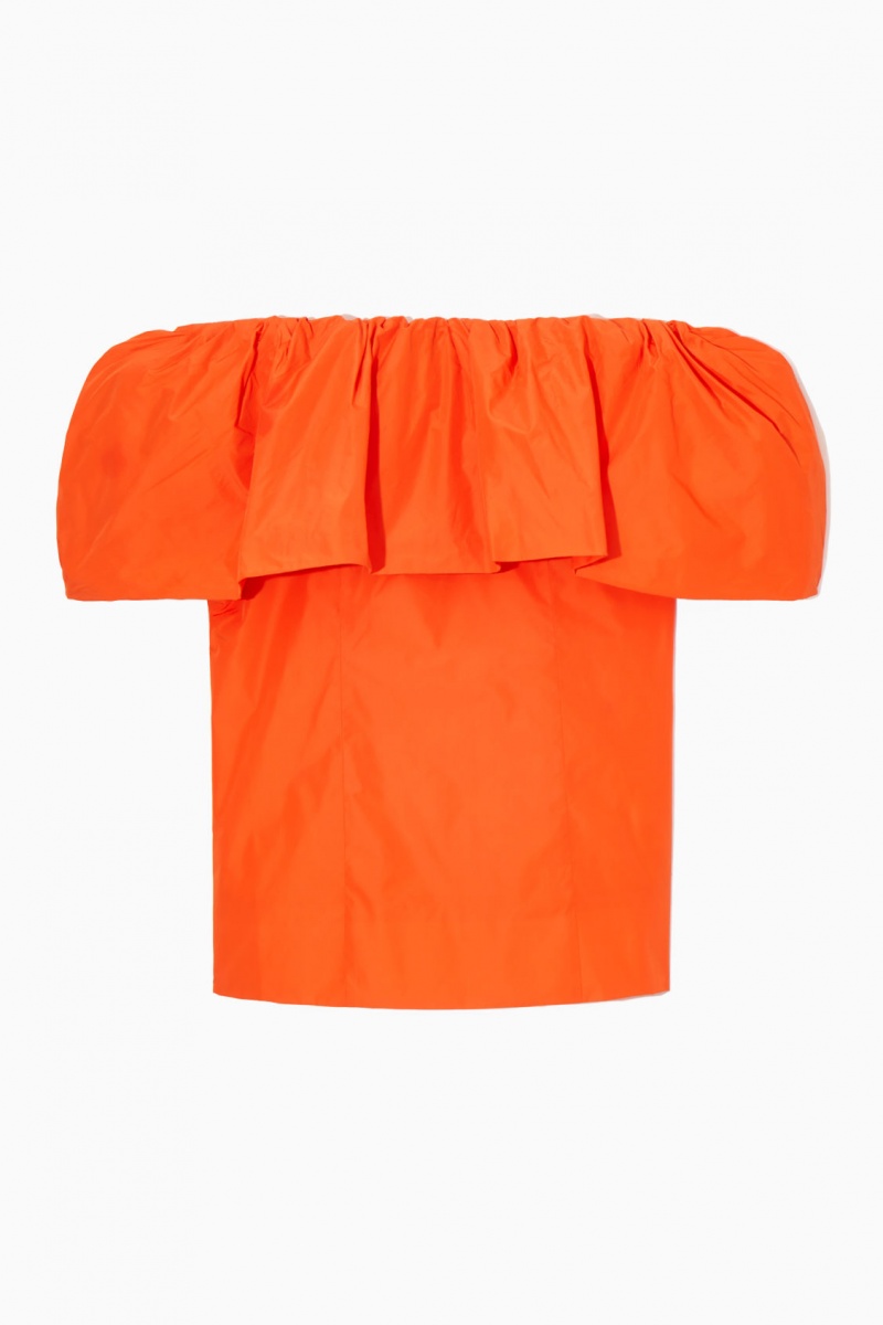 Dámské Topy COS Voluminous Off-The-Shoulder Světle Oranžové | HQAG-61438