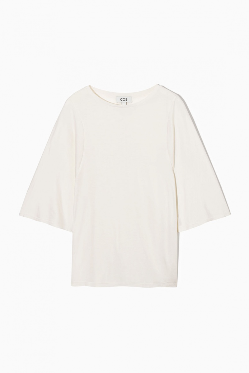 Dámské Tričko COS Pure Mulberry Silk Bílé | PNDW-28630