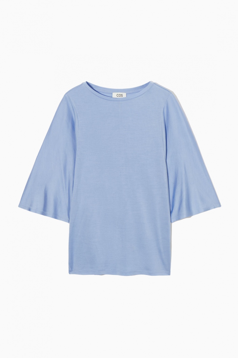 Dámské Tričko COS Pure Mulberry Silk Světle Blankyt | VYWO-86137