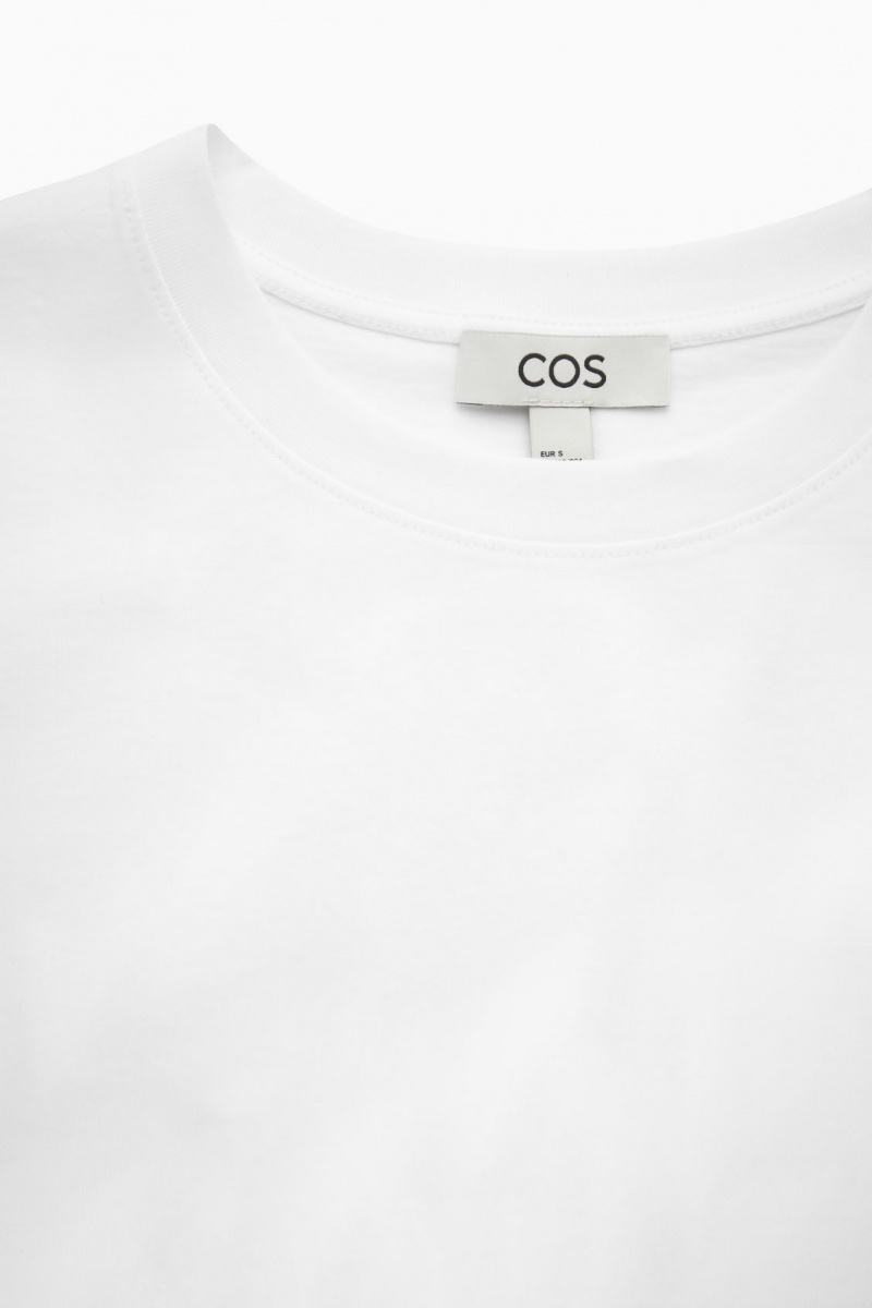 Dámské Tričko COS Regular Fit Bílé | CQNR-29586