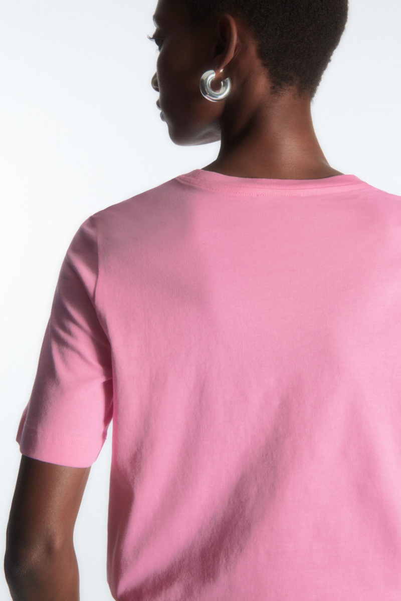 Dámské Tričko COS Regular Fit Růžové | INRQ-07258