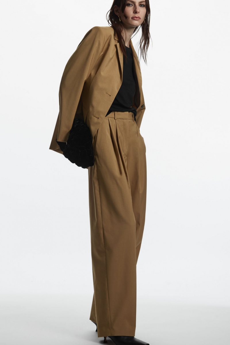 Dámské Tričko COS Regular Fit Černé | WVPD-26495