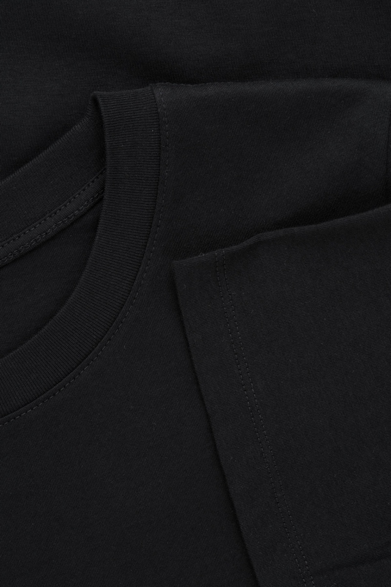 Dámské Tričko COS Regular Fit Černé | WVPD-26495