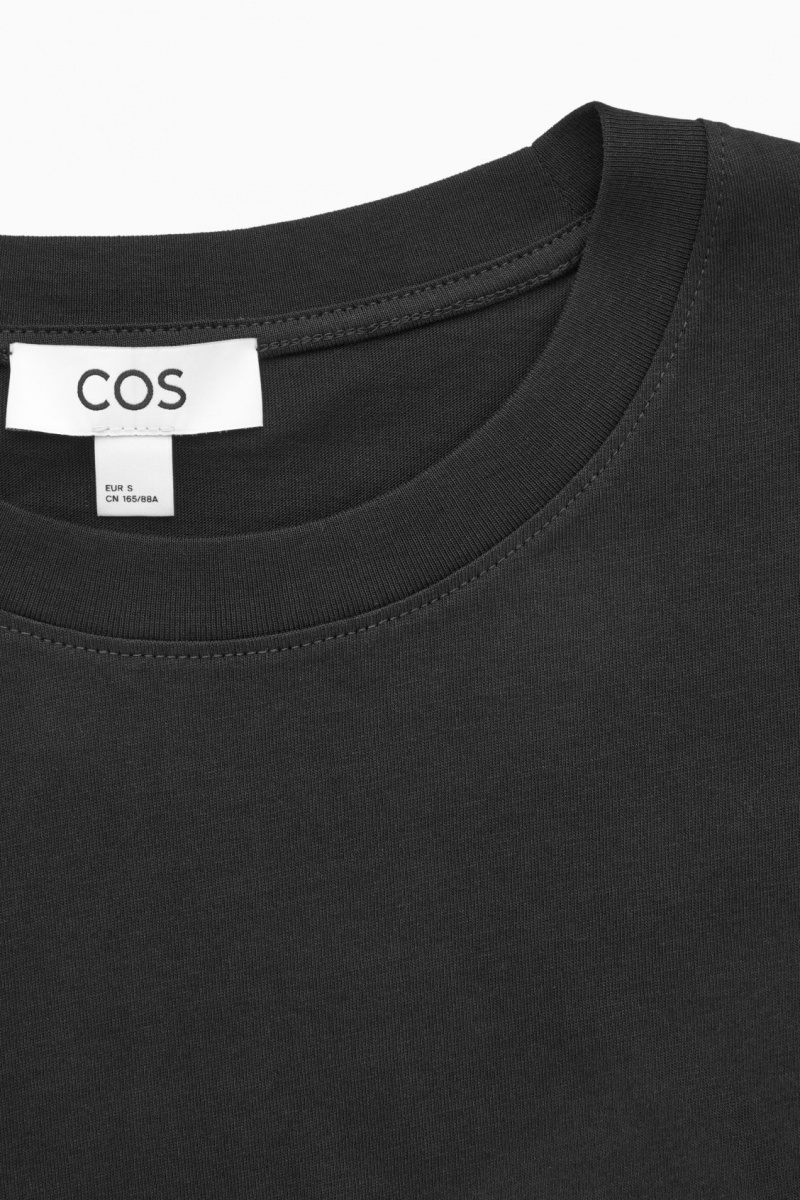 Dámské Tričko COS Regular Fit Černé | WVPD-26495
