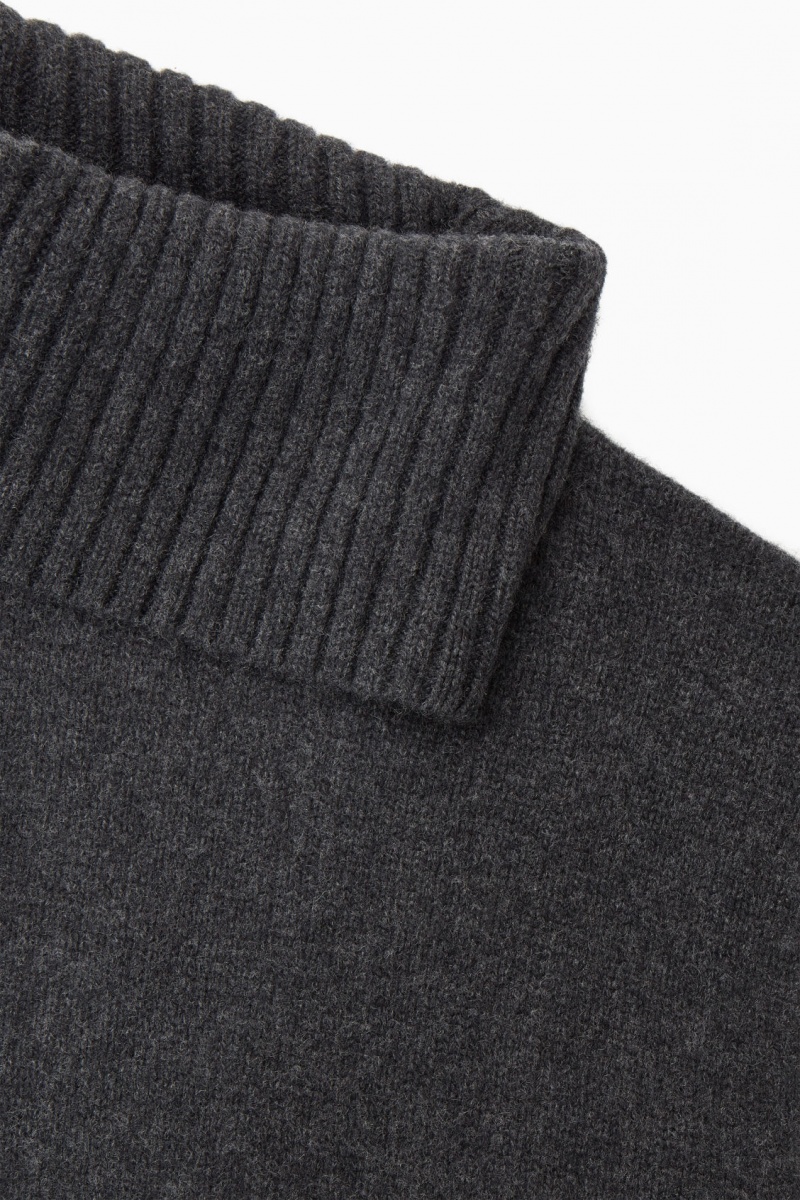 Dámské Vesta COS High-Neck Pure Cashmere Tank Tmavě Šedé | OWYM-70659