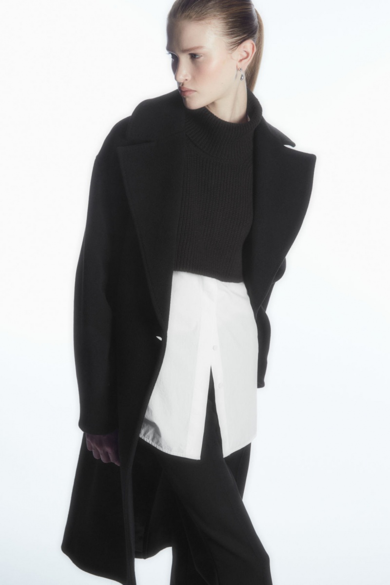 Dámské Vesta COS Open-Side Cashmere-Blend Roll-Neck Tank Černé | QUFP-49016