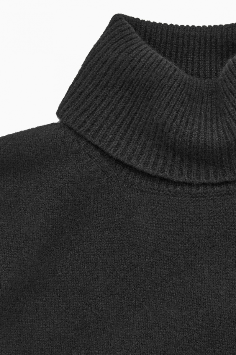 Dámské Vesta COS Open-Side Cashmere-Blend Roll-Neck Tank Černé | HNYC-40893