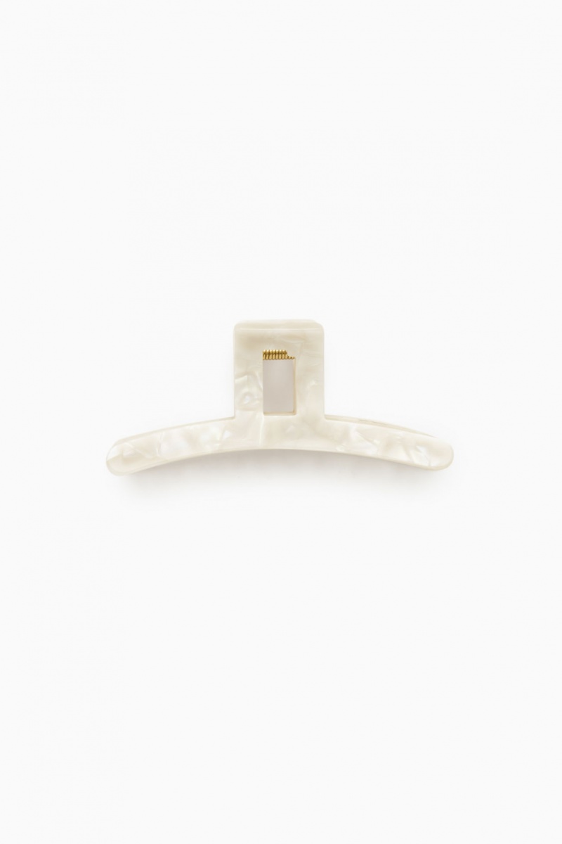 Dámské Vlasové Příslušenství COS Claw Hair Clip Bílé Zlaté | FOAQ-09267
