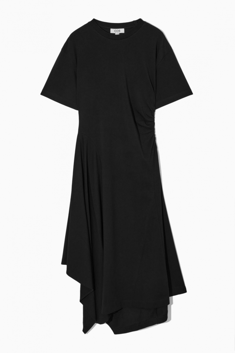 Dámské Šaty COS Asymmetric T-Shirt Černé | LEIA-54291