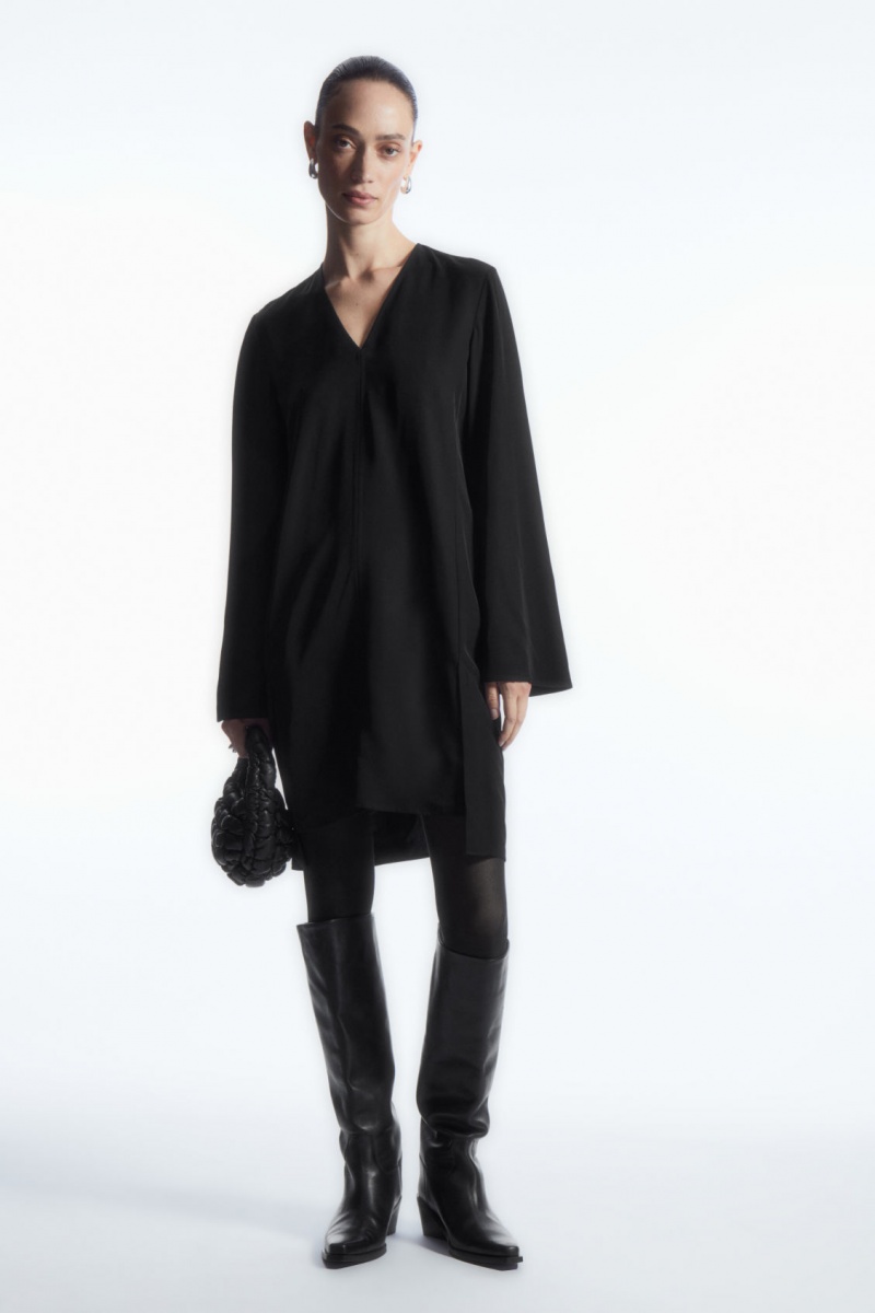 Dámské Šaty COS Asymmetric Tunic Černé | YQHT-06291