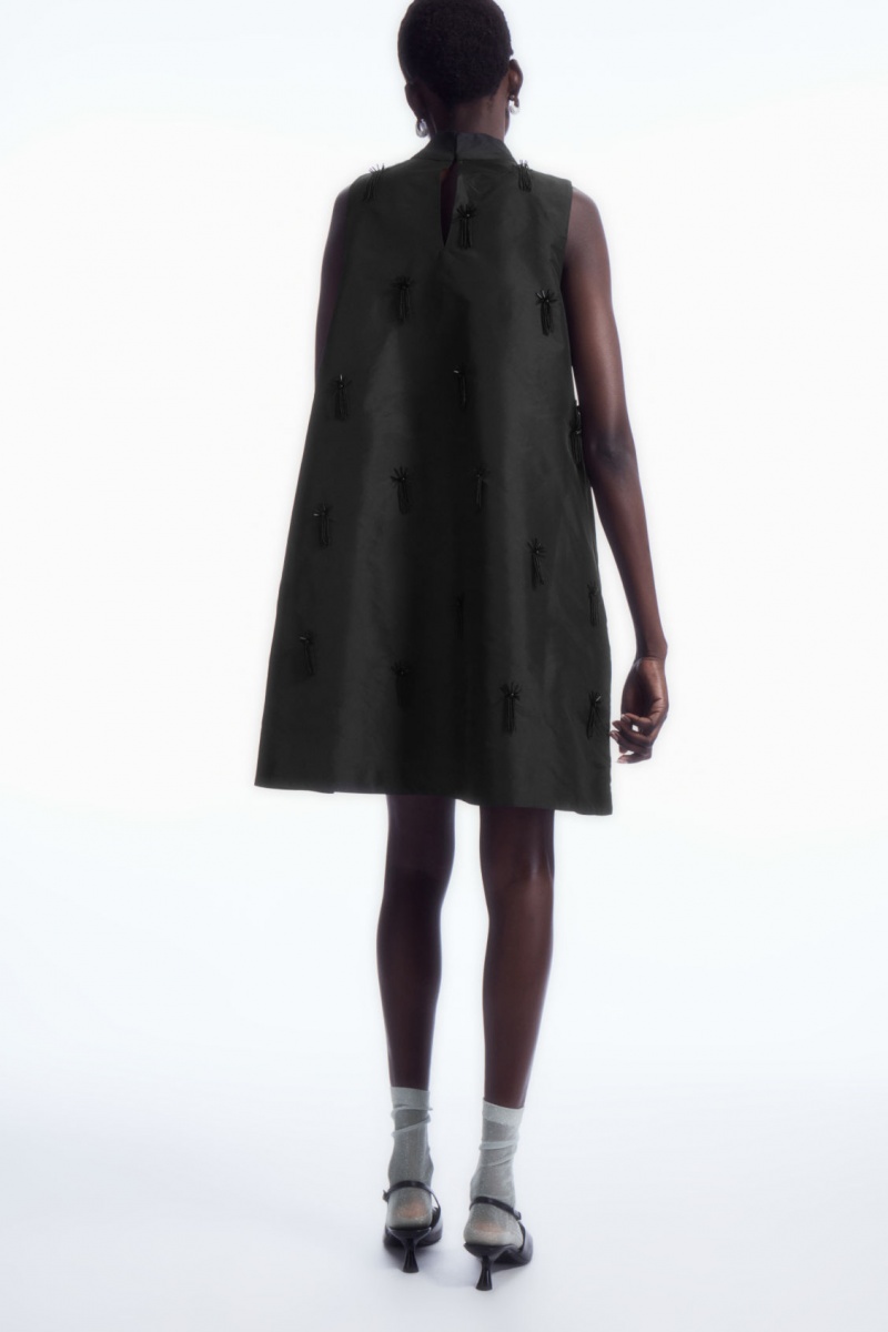 Dámské Šaty COS Embellished Mini Shift Černé | UGWF-96301