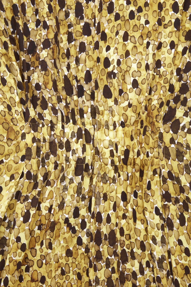 Dámské Šaty COS Leopard-Print Midi Žluté Leopard | CMED-94780