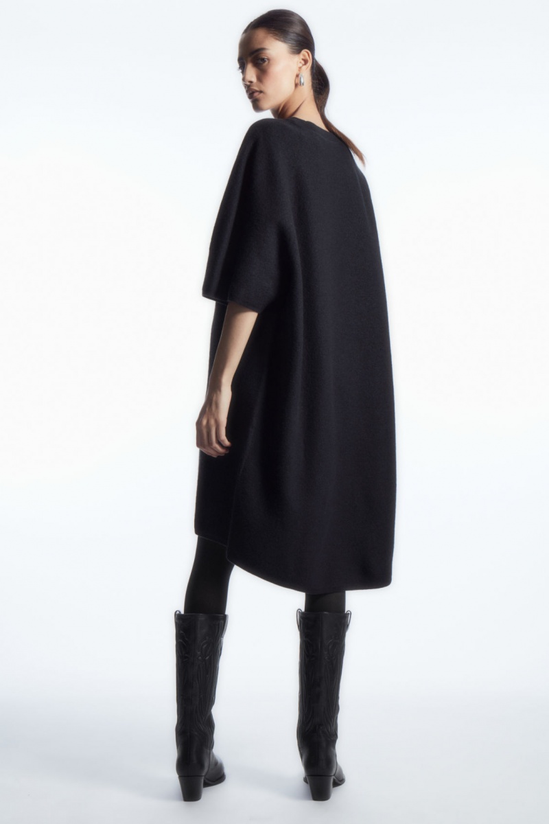 Dámské Šaty COS Oversized-Fit Vlna T-Shirt Tmavě Blankyt | IBSP-01246
