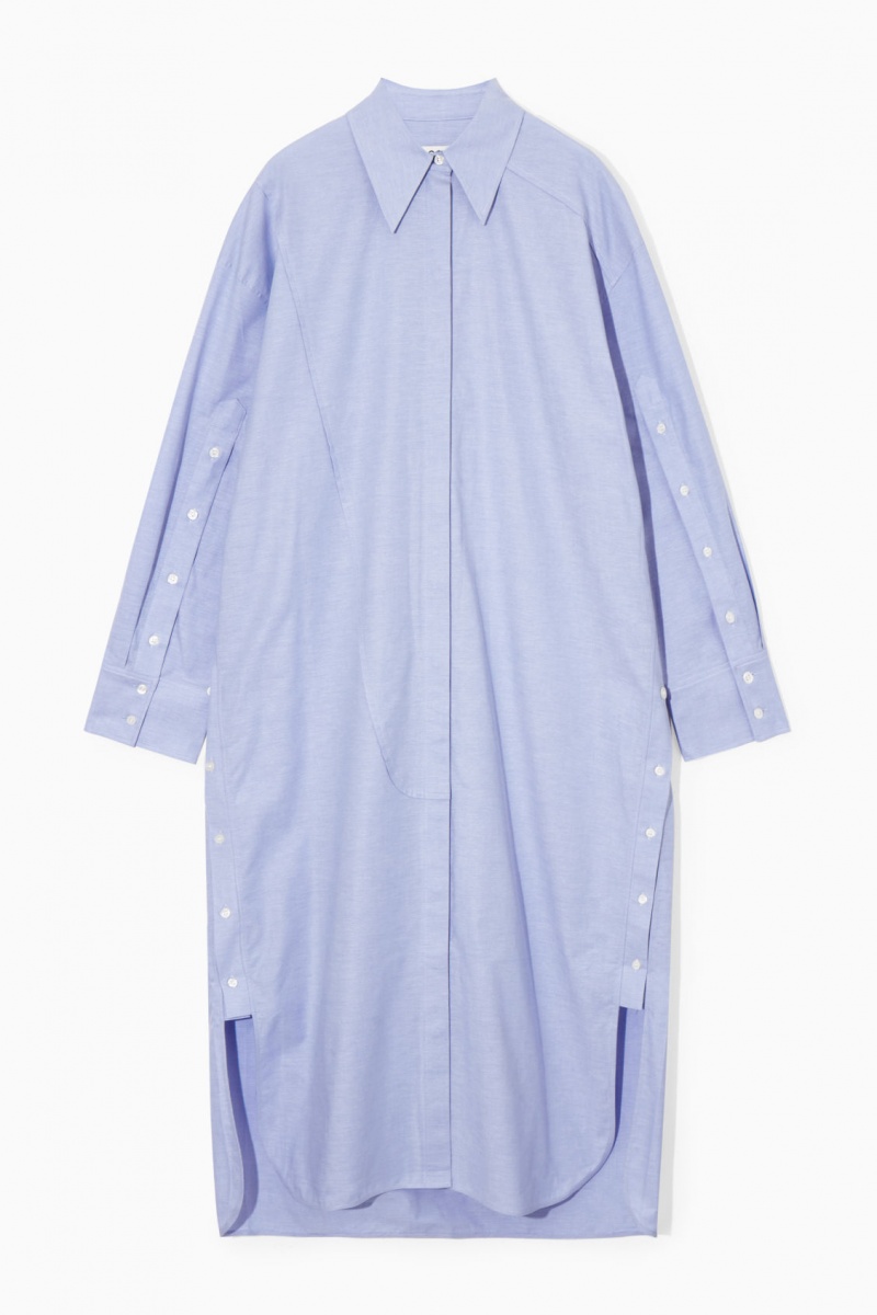 Dámské Šaty COS Oversized Deconstructed Světle Blankyt | IQGT-04932