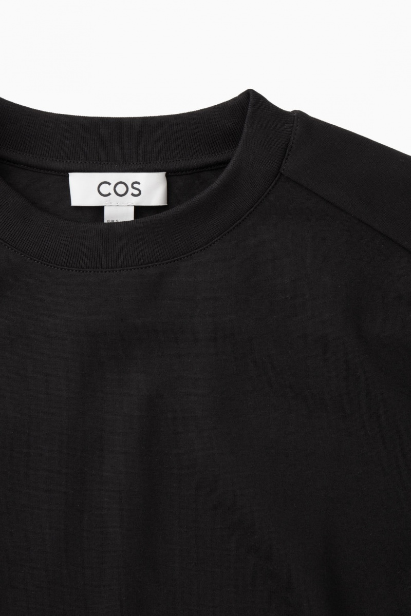Dámské Šaty COS Power-Shoulder T-Shirt Černé | WZIK-49327