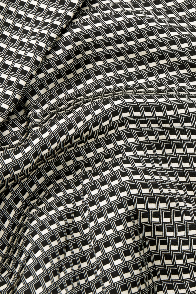 Dámské Šaty COS Scarf-Detail Maxi Černé Bílé | RBAM-32719