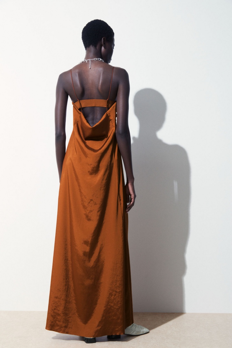 Dámské Šaty COS The Cutout Slip Hnědé | CPYH-07518