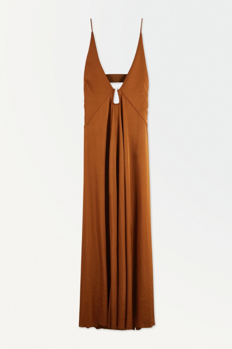 Dámské Šaty COS The Cutout Slip Hnědé | CPYH-07518