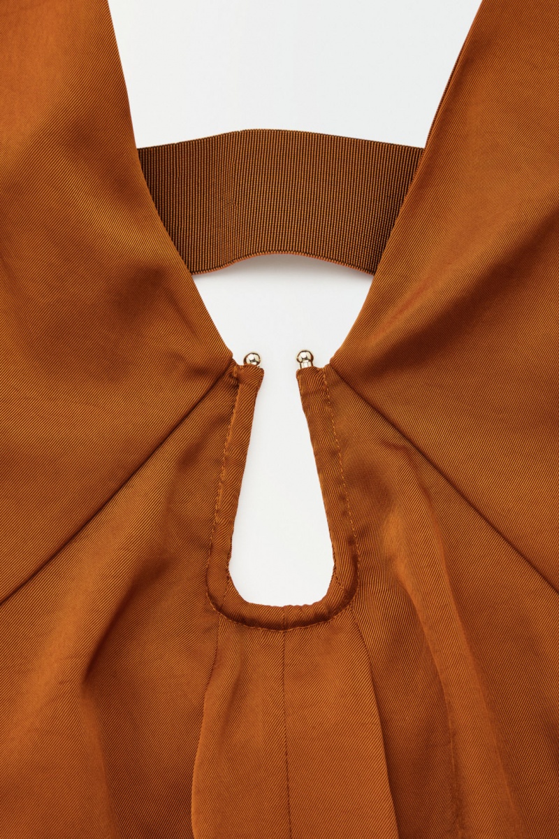 Dámské Šaty COS The Cutout Slip Hnědé | CPYH-07518