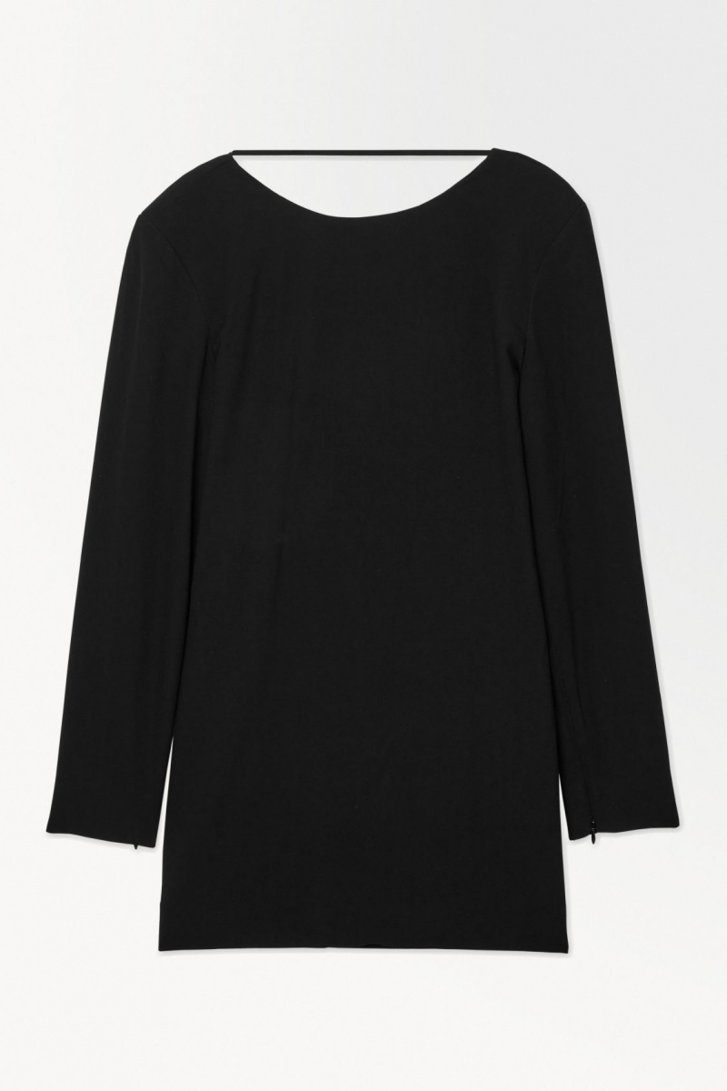 Dámské Šaty COS The Draped Open-Back Mini Černé | VBDC-05827