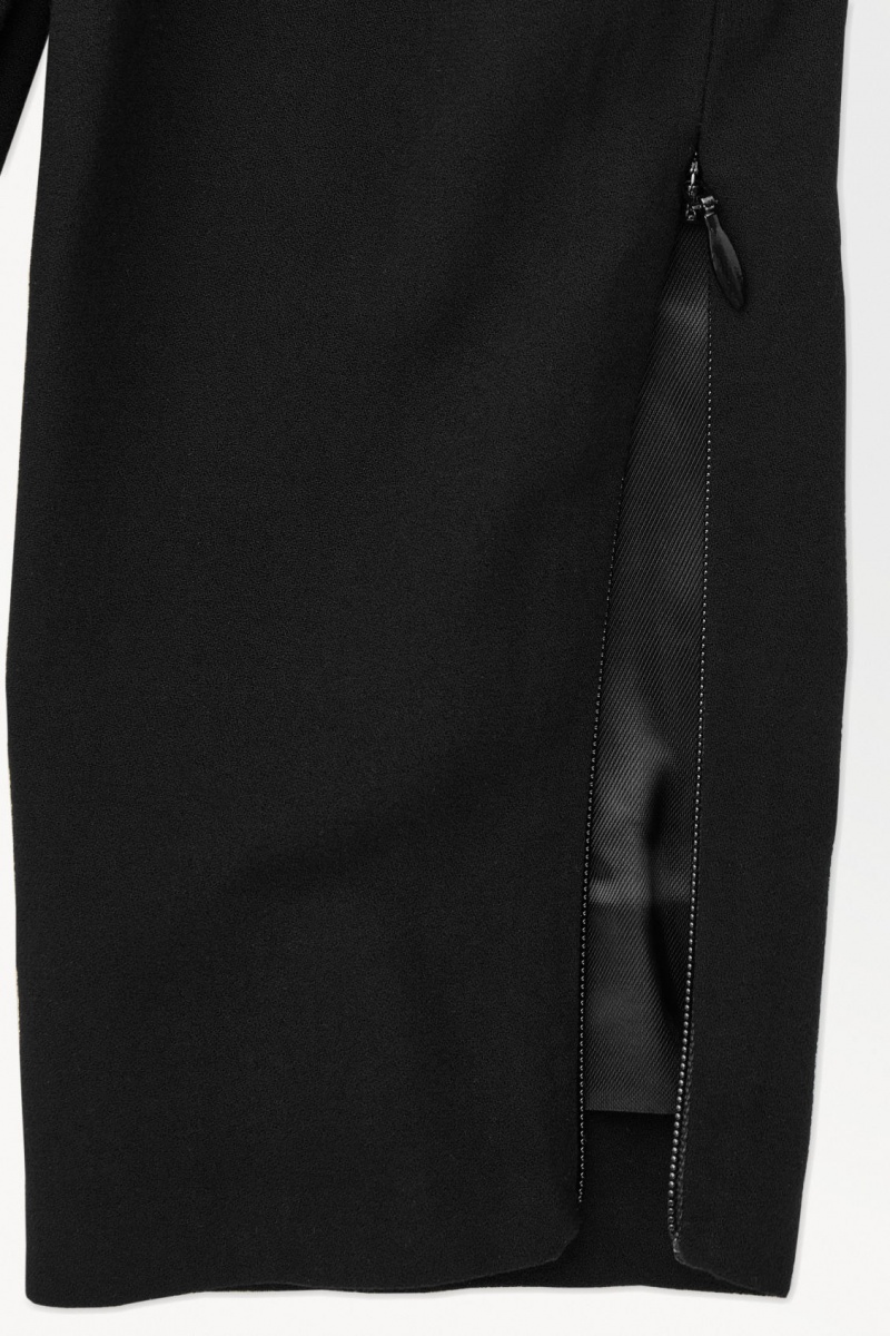 Dámské Šaty COS The Draped Open-Back Mini Černé | VBDC-05827