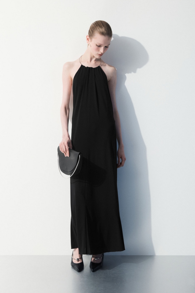 Dámské Šaty COS The Open-Back Necklace Černé | SGKQ-73451