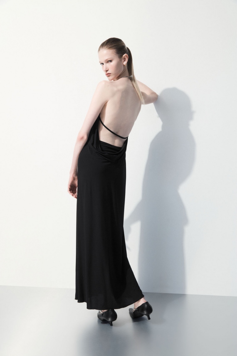 Dámské Šaty COS The Open-Back Necklace Černé | SGKQ-73451