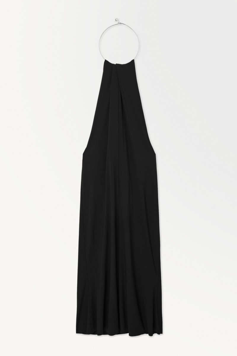 Dámské Šaty COS The Open-Back Necklace Černé | SGKQ-73451