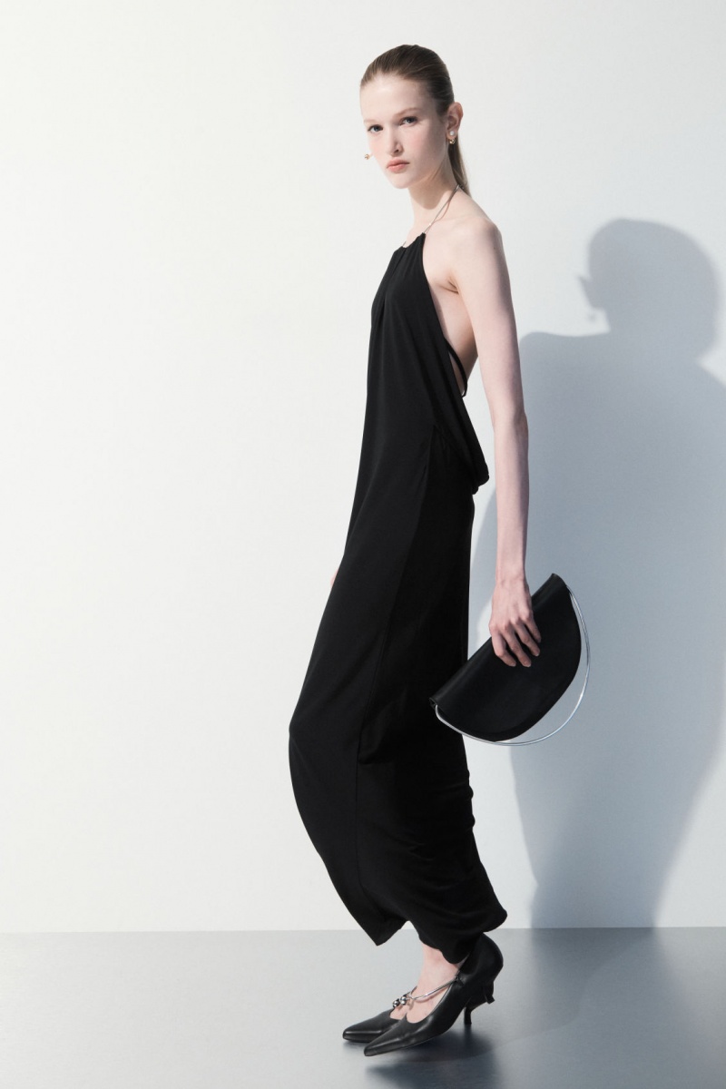 Dámské Šaty COS The Open-Back Necklace Černé | SGKQ-73451