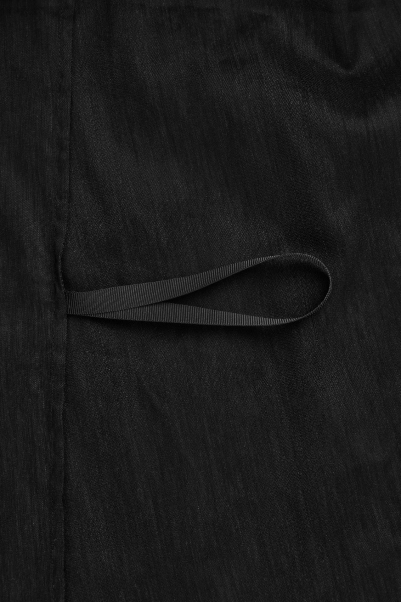 Dámské Šaty COS The V-Neck Linen Maxi Černé | KPOA-16028