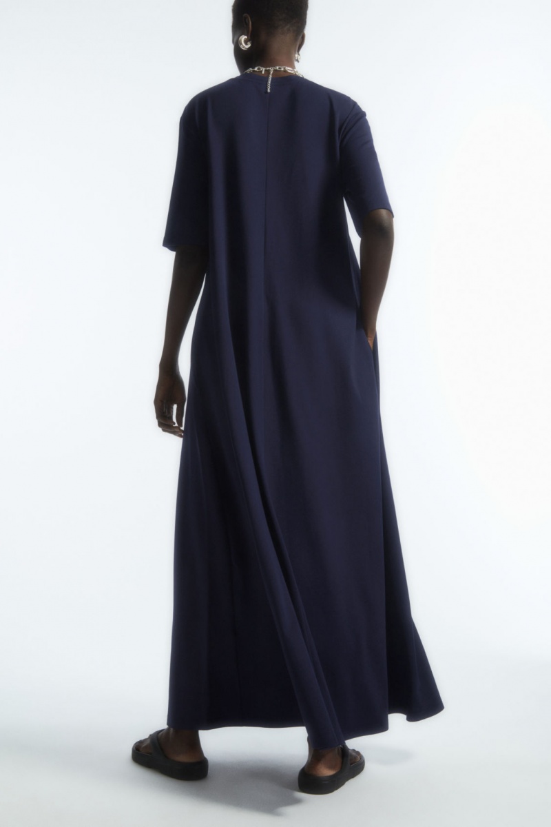 Dámské Šaty COS Voluminous Maxi T-Shirt Tmavě Blankyt | TIQU-48961