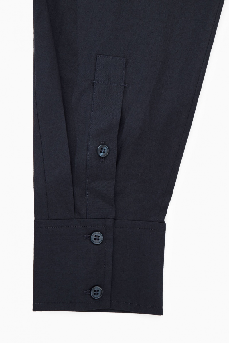 Dámské Šaty COS Waisted Midi Tmavě Blankyt | WPOT-02643