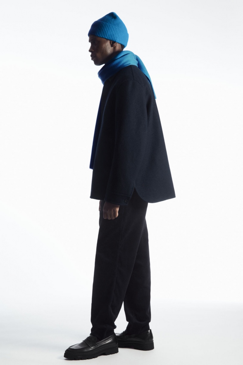 Dámské Čepice COS Cashmere-Blend Světle Blankyt | TRXL-27910
