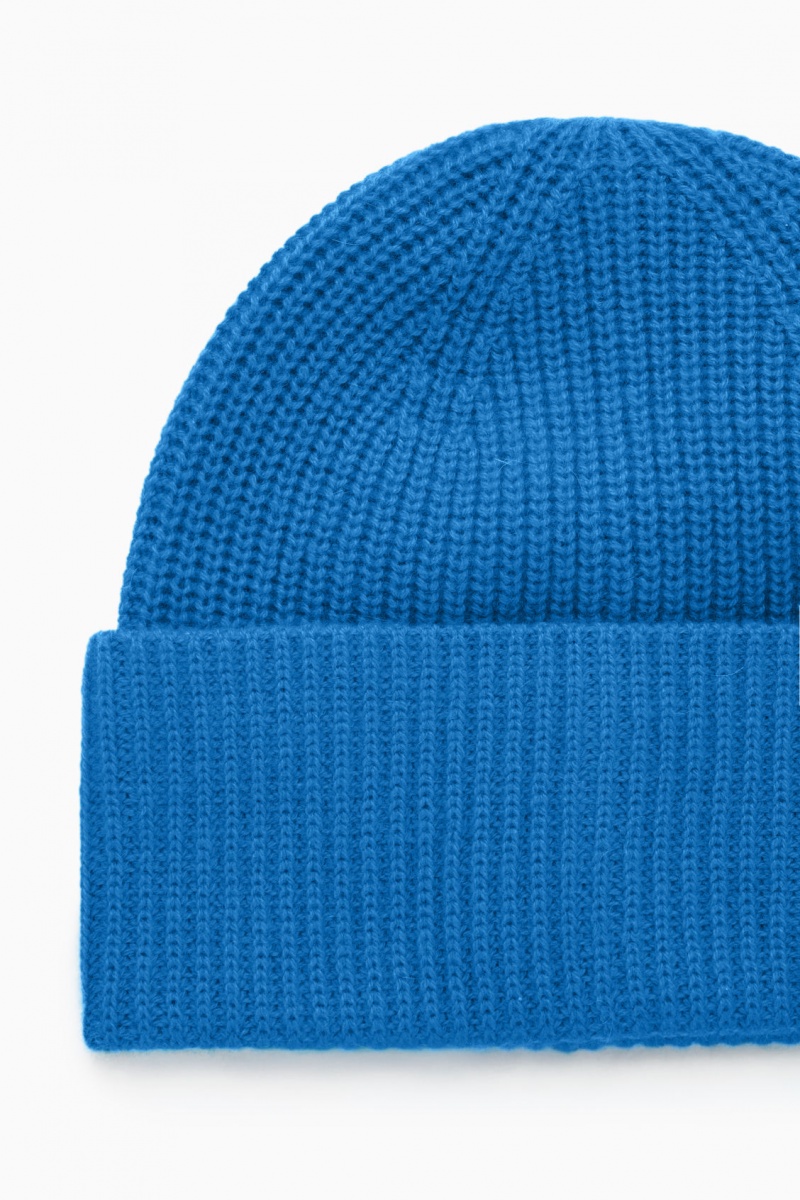 Dámské Čepice COS Cashmere-Blend Světle Blankyt | TRXL-27910