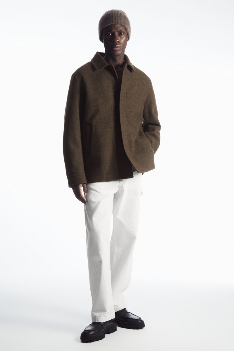 Dámské Čepice COS Cashmere-Blend Tmavě Hnědé | BHLQ-94273