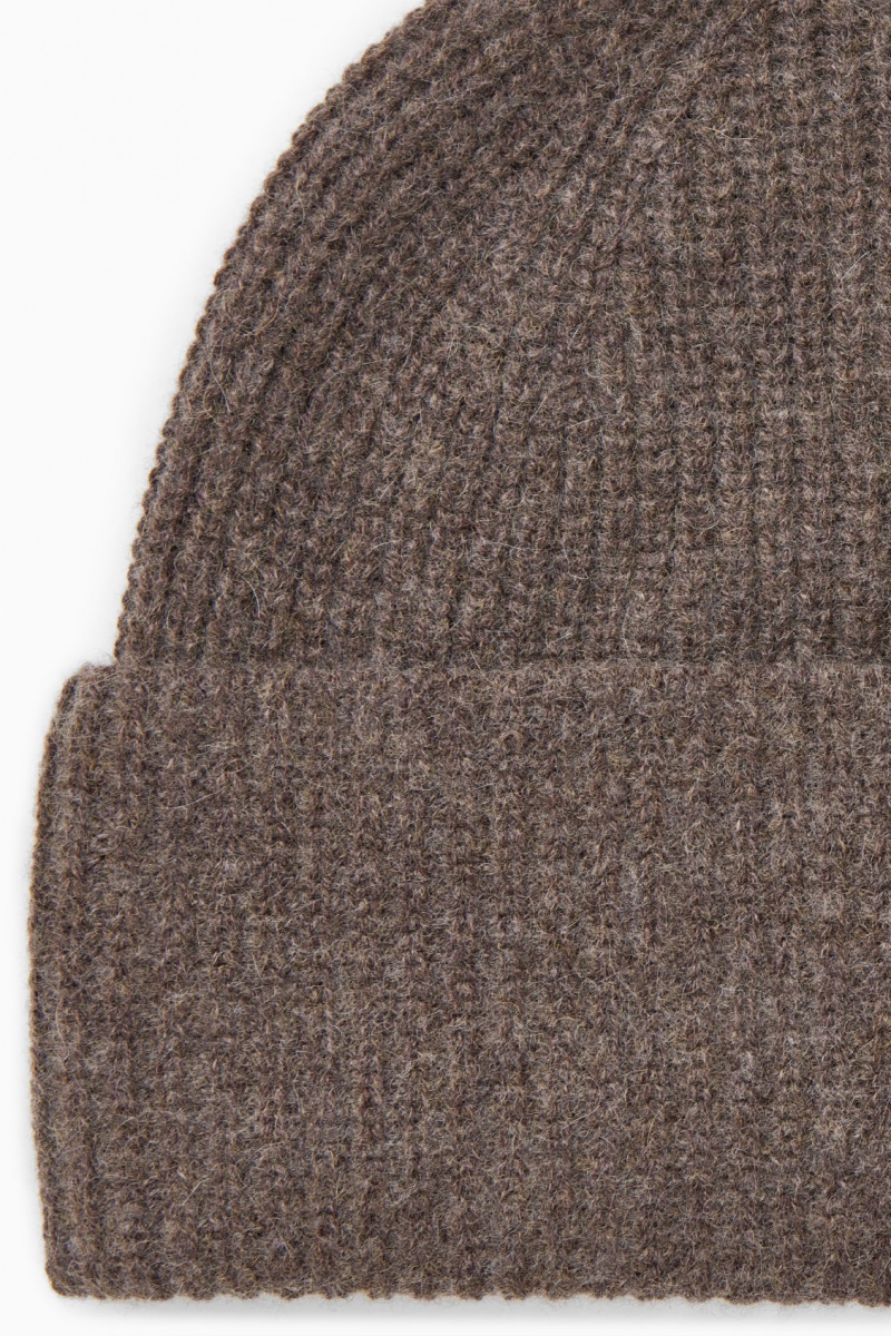 Dámské Čepice COS Cashmere-Blend Tmavě Hnědé | BHLQ-94273